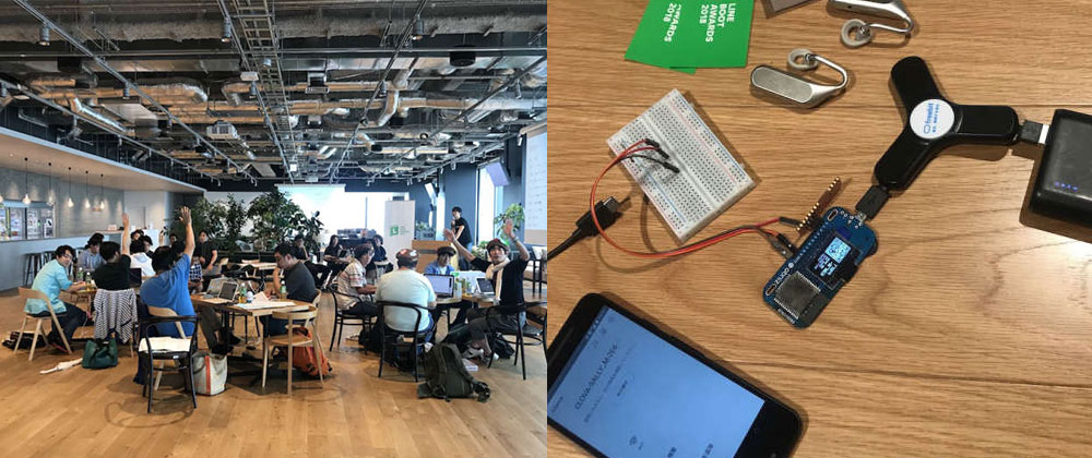 LINE Clova ハッカソンにobnizを採用