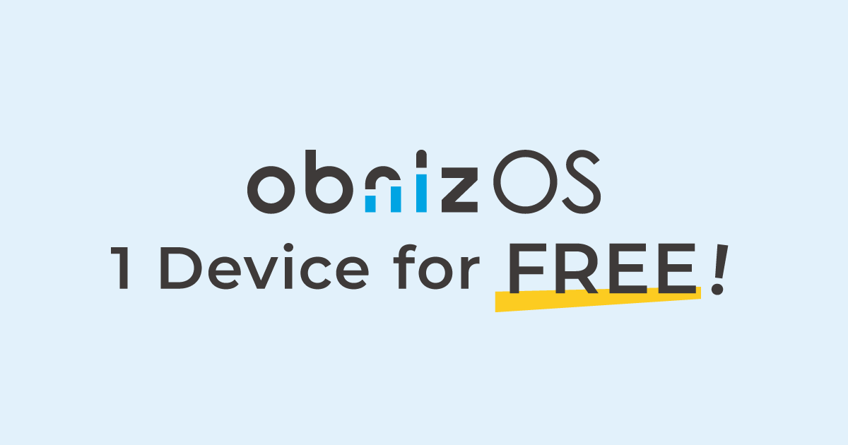 obnizOSが無料になりました！